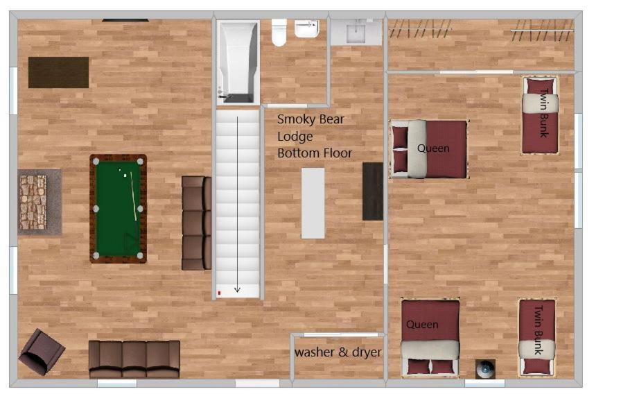 Smoky Bear Lodge With Guest House, Hot Tub, 1089 Free Tickets Each Paid Day, Dollywood And More Sevierville Exteriör bild